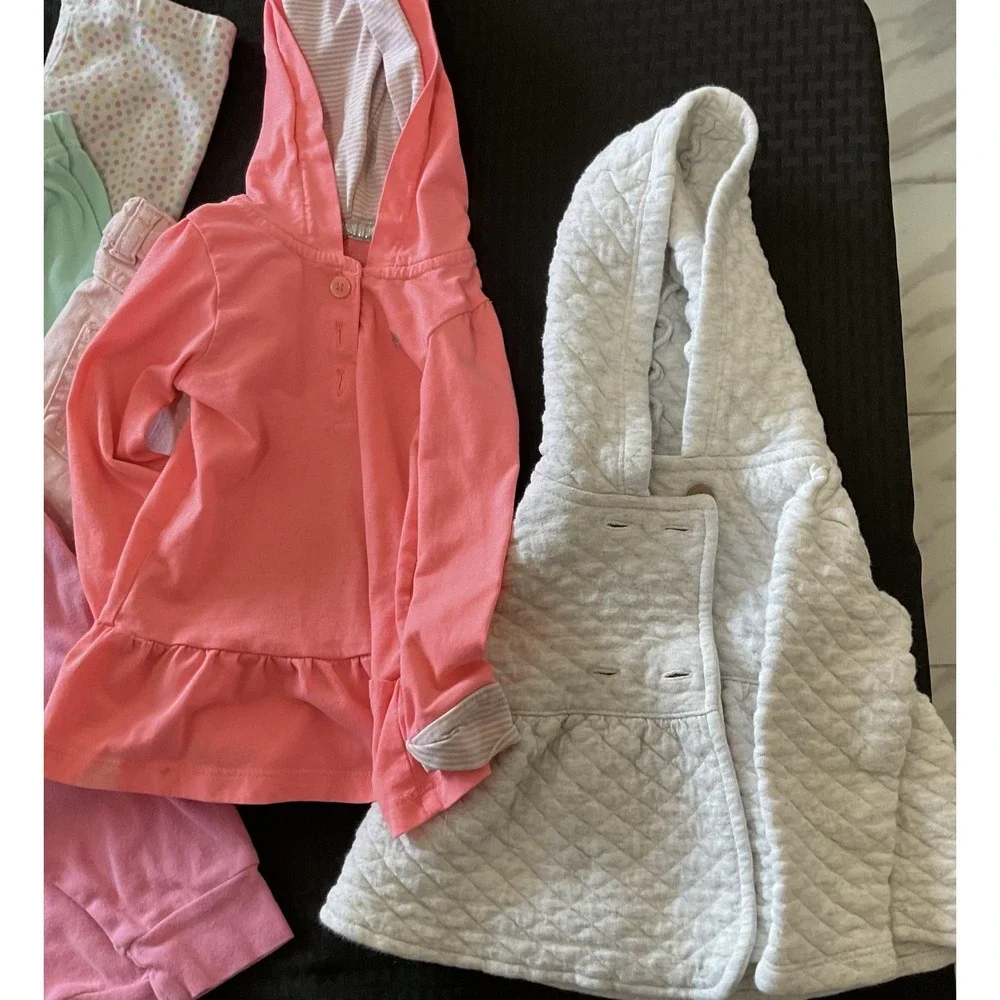 Mixed Brands 15pc Clothes Lot Girls 12-18M Multicolor Disney Fall Winter Layette